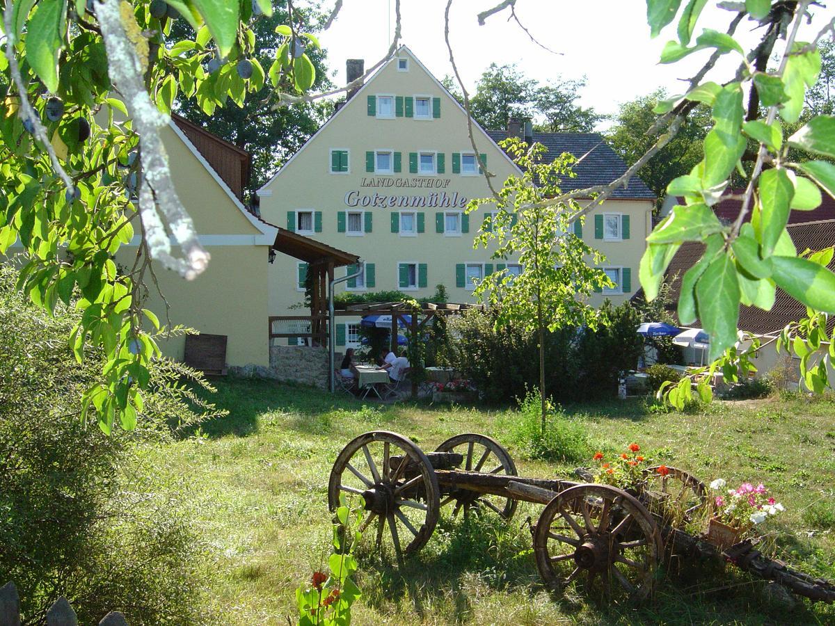 Landgasthof Gotzenmühle Lichtenau  Exterior foto